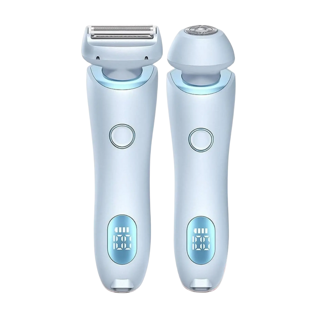 1 Aparat de ras electric Albastru pentru femei 2 in 1 - imagine 1