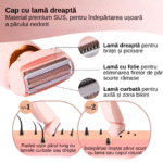 Aparat de ras electric Roz pentru femei 2 in 1 - imagine 4