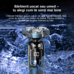 Aparat de ras profesional albastru pentru barbati - imagine 8